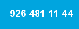 926 481 11 44 926 481 11 44